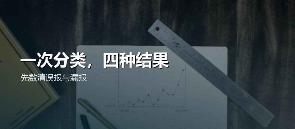统计图表配图,辅助理解分类结果中的误报与漏报