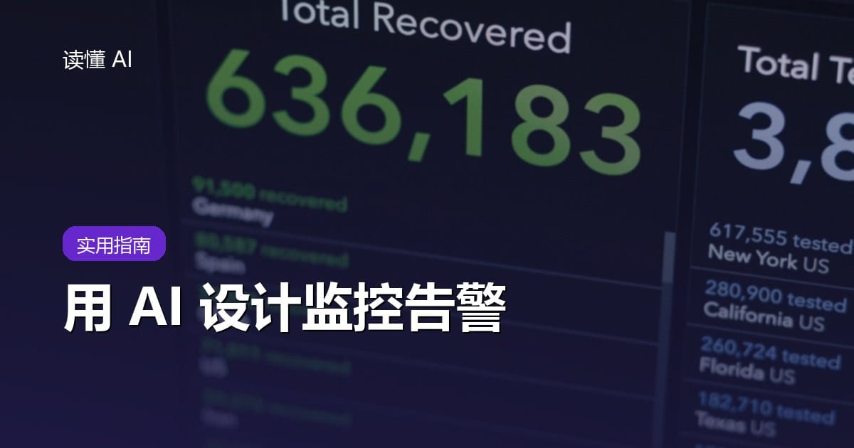 用 AI 设计监控告警：别让所有异常都叫醒人，要盯住用户影响和可行动性
